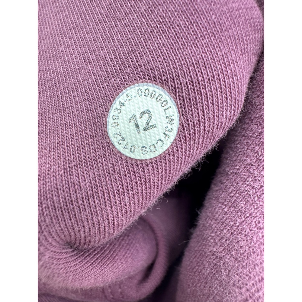 Lululemon Loungeful Hoodie Women 12 Vintage Plum Purple Fleece Pullover W3FSCS - Picture 2 of 6